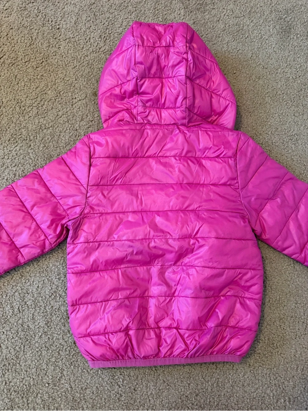 Disney Pink Minnie Hooded Puffer Jacket for Kids